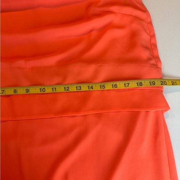 Banana Republic Sleeveless Layered Shift Dress Size 10 | Bright Orange - Picture 12 of 15